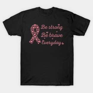 Breast cancer awareness support gift october pink ribbon, breast cancer awareness notebook tee artwork. T-Shirt